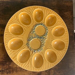 Devilled Egg Serving Platter Vintage